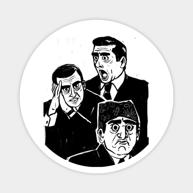 The Faces of Michael Scott Magnet by goldsuit